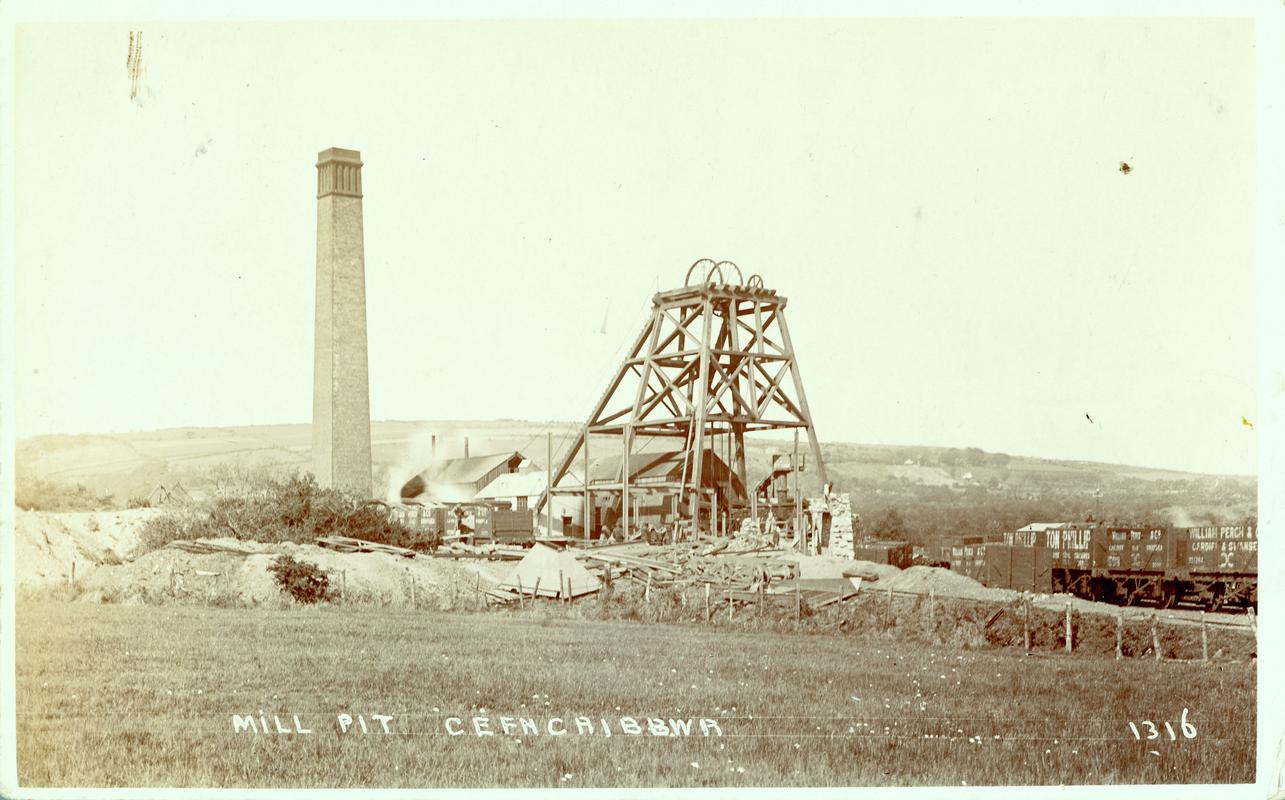 Postcard : Mill Pit, Cefn Cribbwr