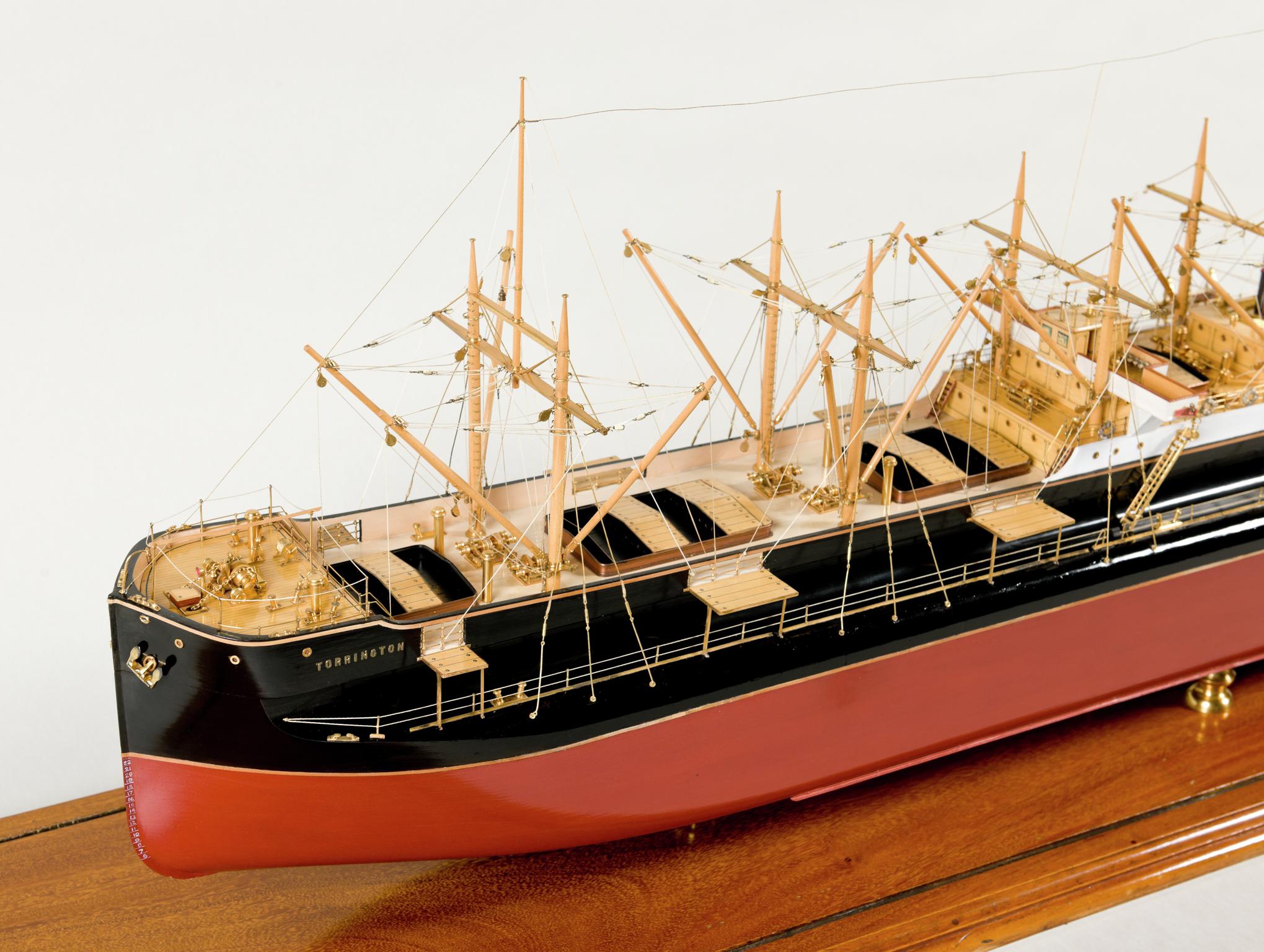 S.S. TORRINGTON, full hull ship model