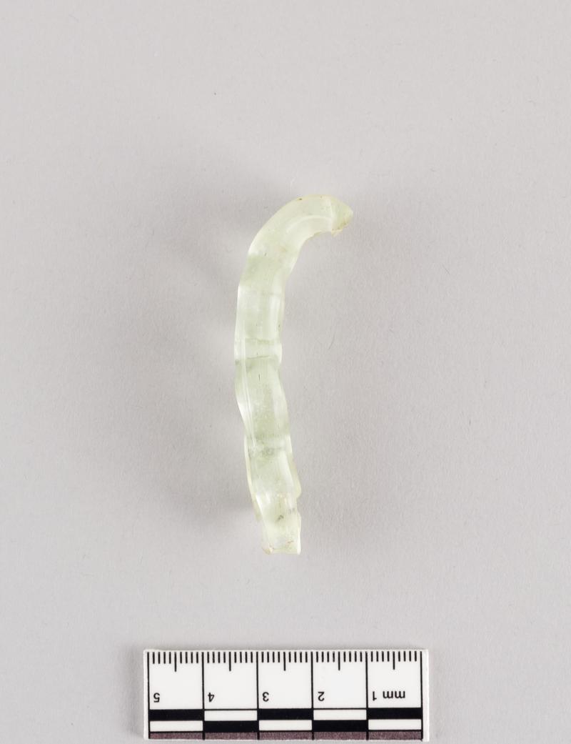 Roman glass flask handle