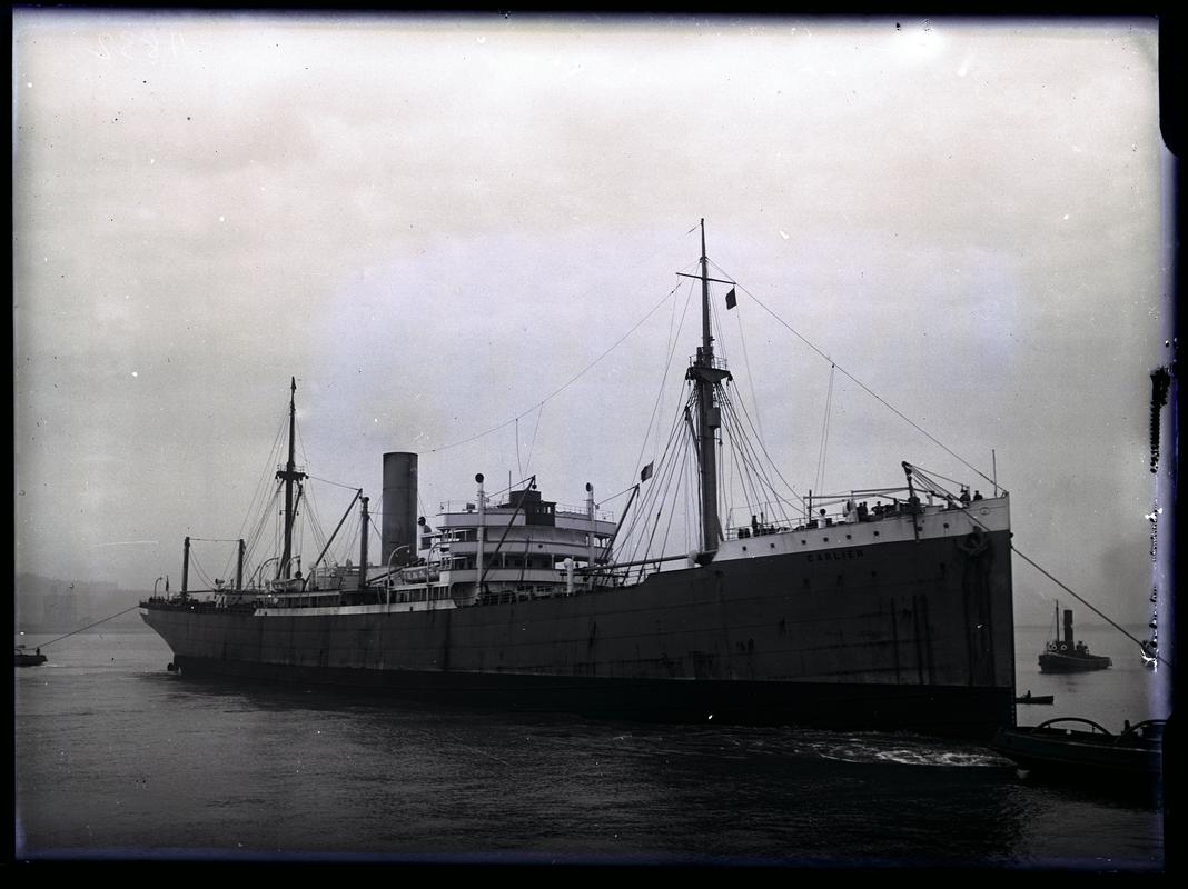 S.S. CARLIER, glass negative