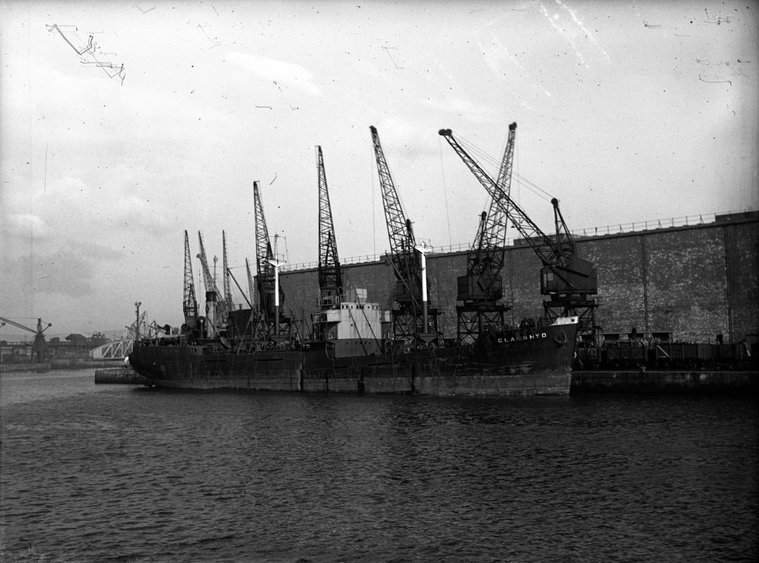 S.S. GLANRHYD, glass negative