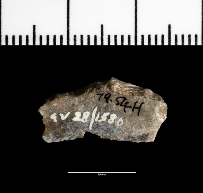 Upper Palaeolithic flint backed blade