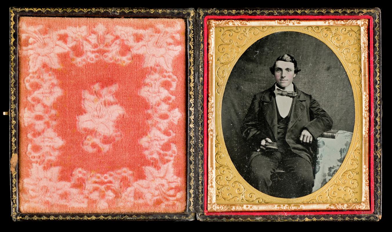 Case with portrait of a relative of W.M. Roberts, c. 1860s