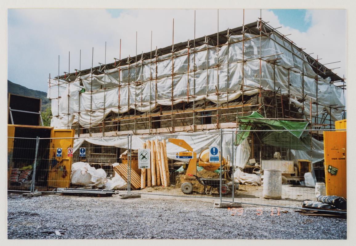 Rebuilding Fron Haul at Welsh Slate Museum, photograph