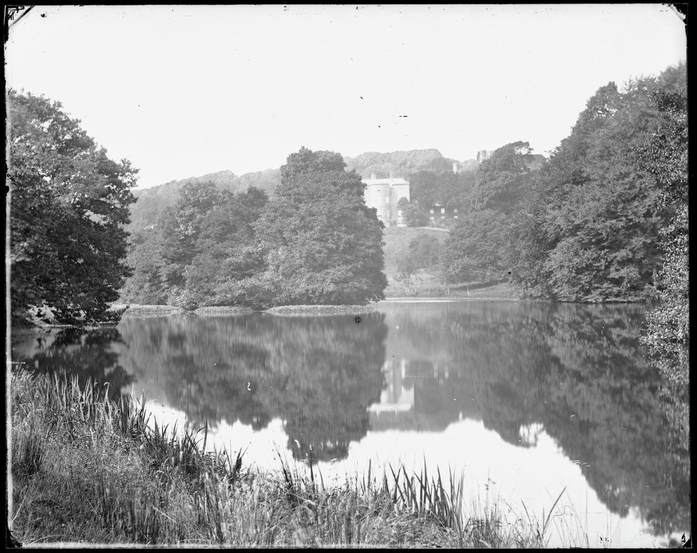 Penrice Castle from Eastwood (glass negative)