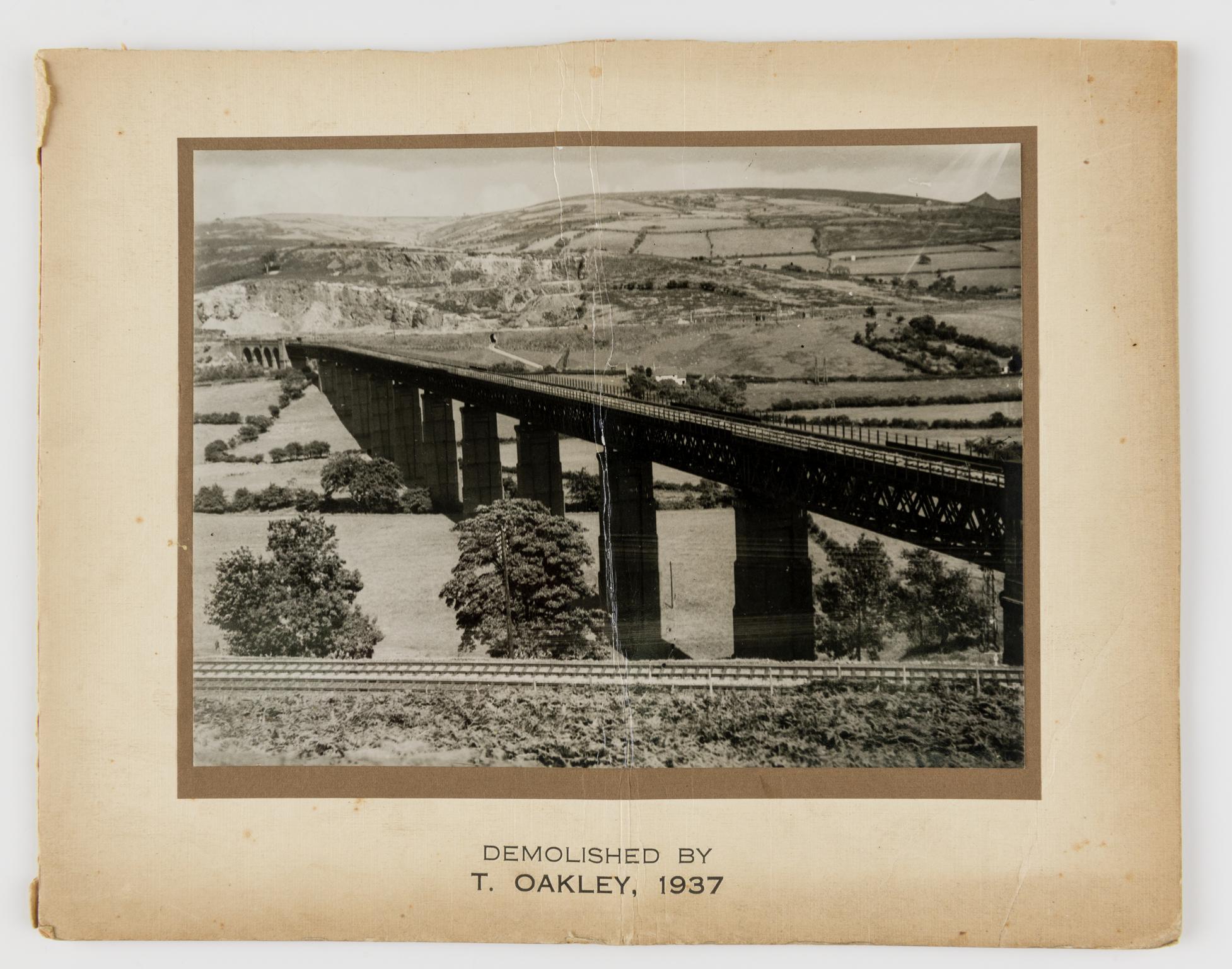 Demolition of Llanbradach viaduct, photograph
