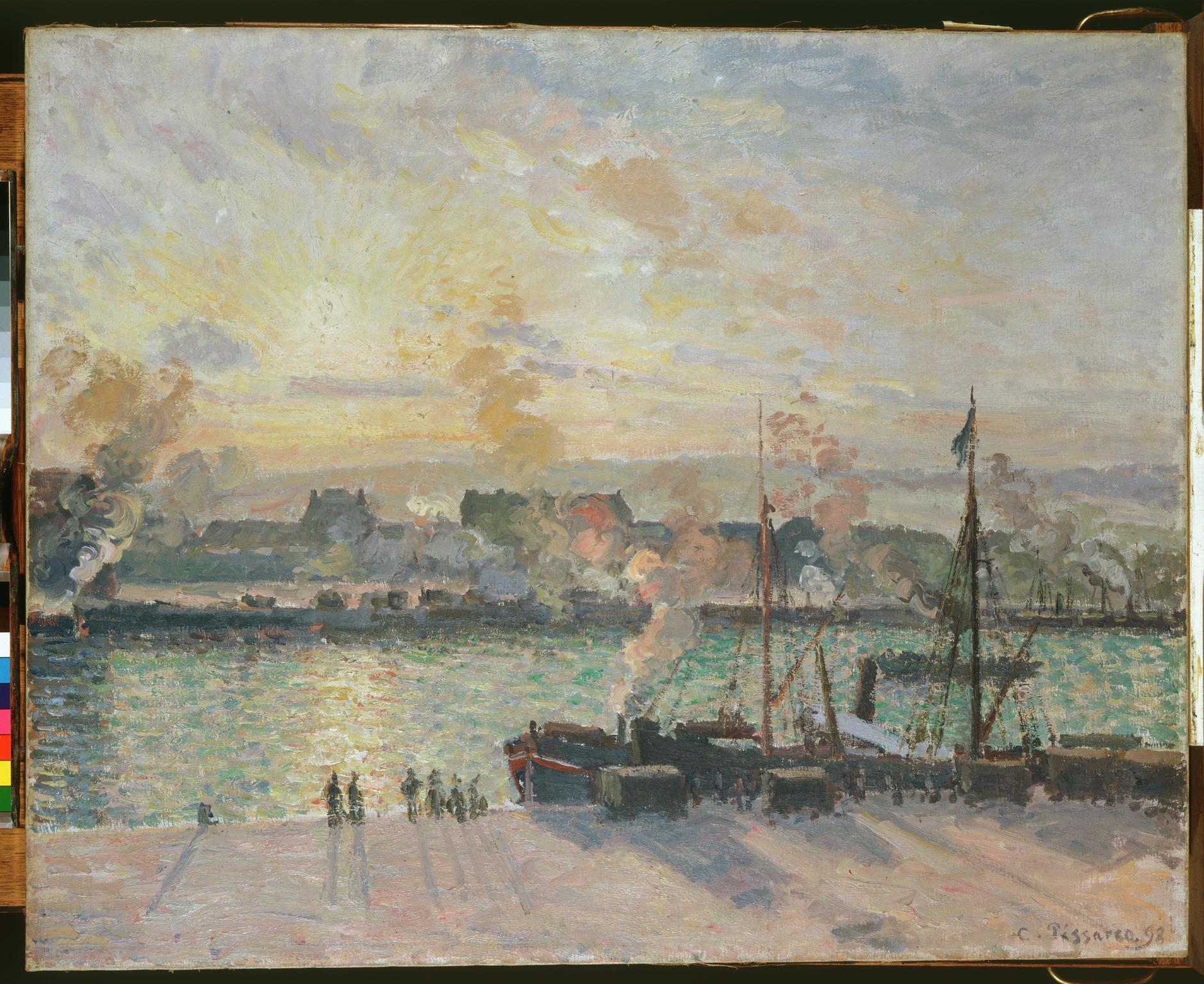 Sunset, Port of Rouen (Smoke)