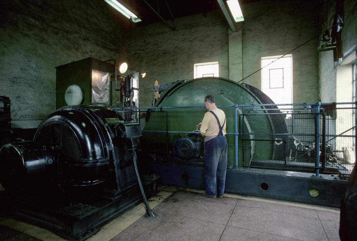 Oiling the winding engine, Big Pit