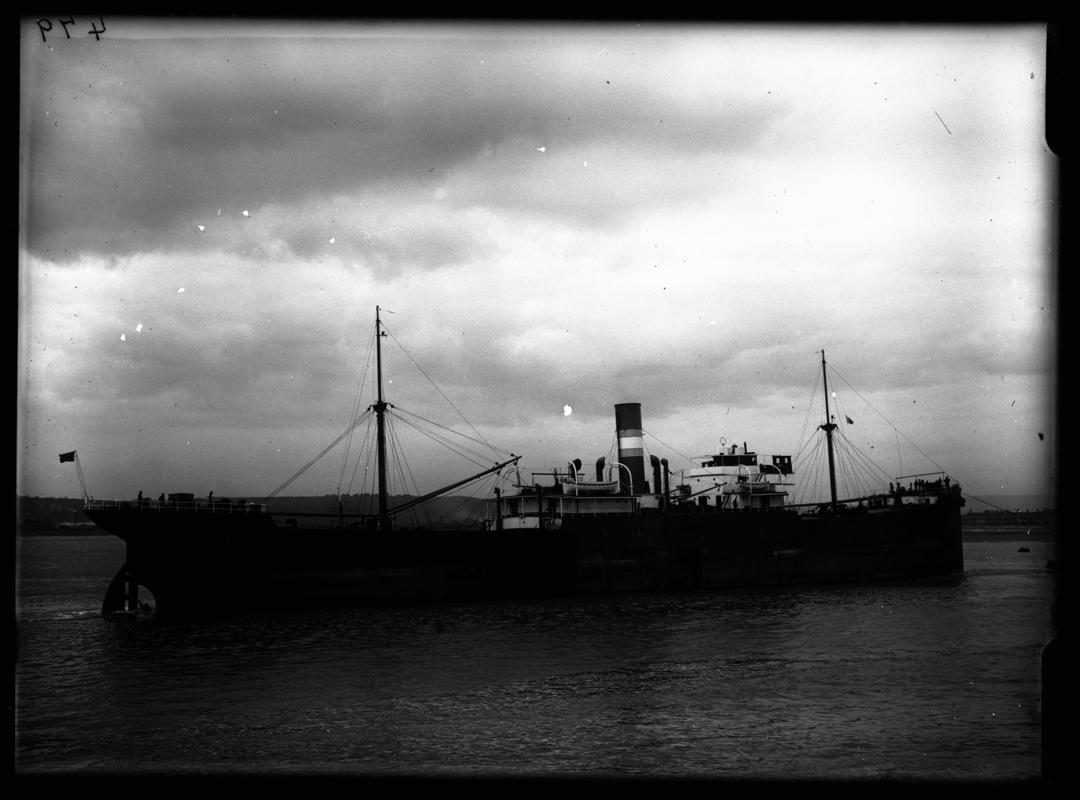 S.S. BELLORADO glass negative