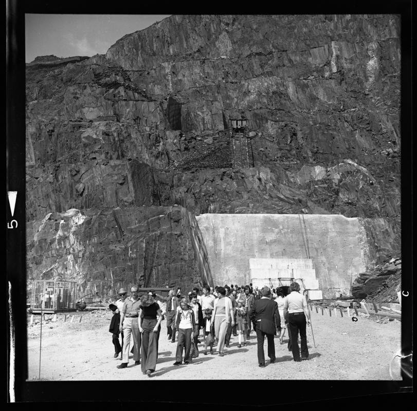 Possibly an open day at Hydro Electric Power scheme, Dinorwig Quarry, May 1977.



2014.35/78-80 appear on the same strip negative.