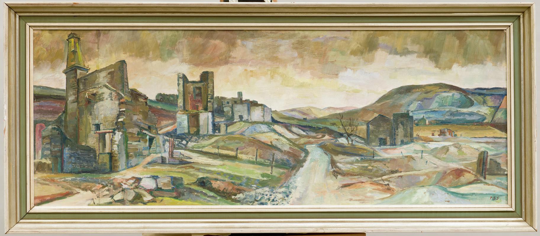 Painting &#039;Frongoch Lead Mines Nr Aberystwyth&#039; by P.S. Smith