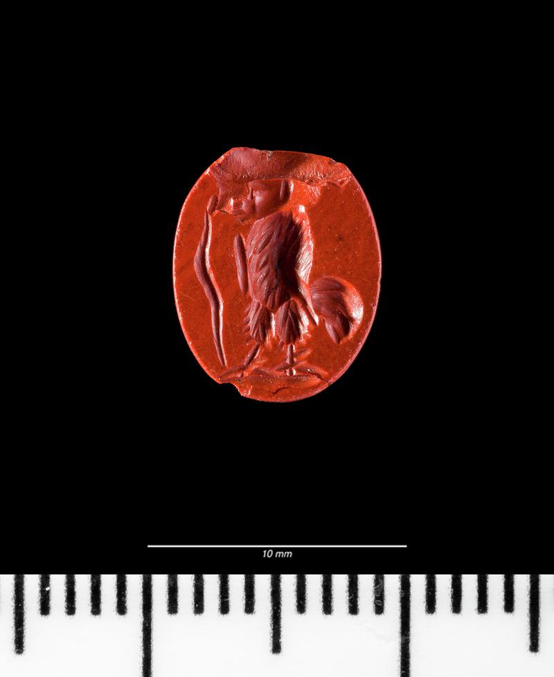 Roman intaglio (cockerel with baboon&#039;s head)