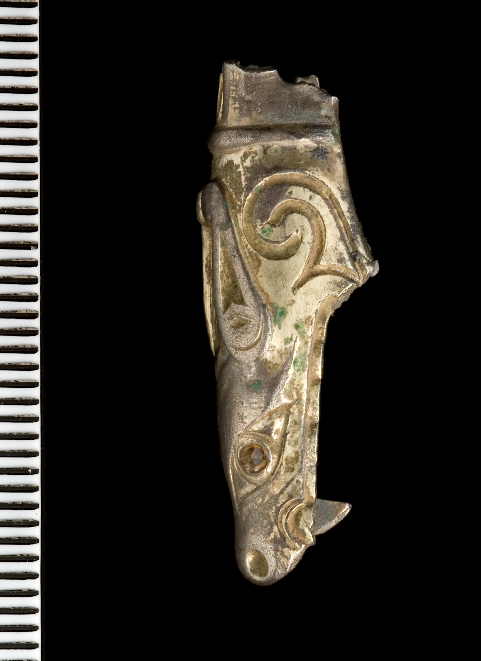 Early Medieval silver scabbard fitting