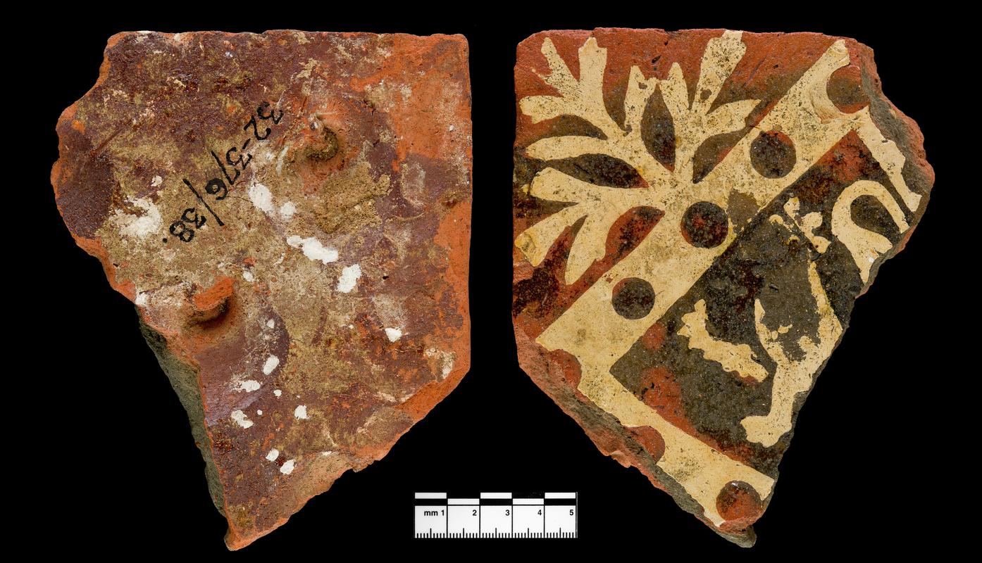 Medieval ceramic floor tiles