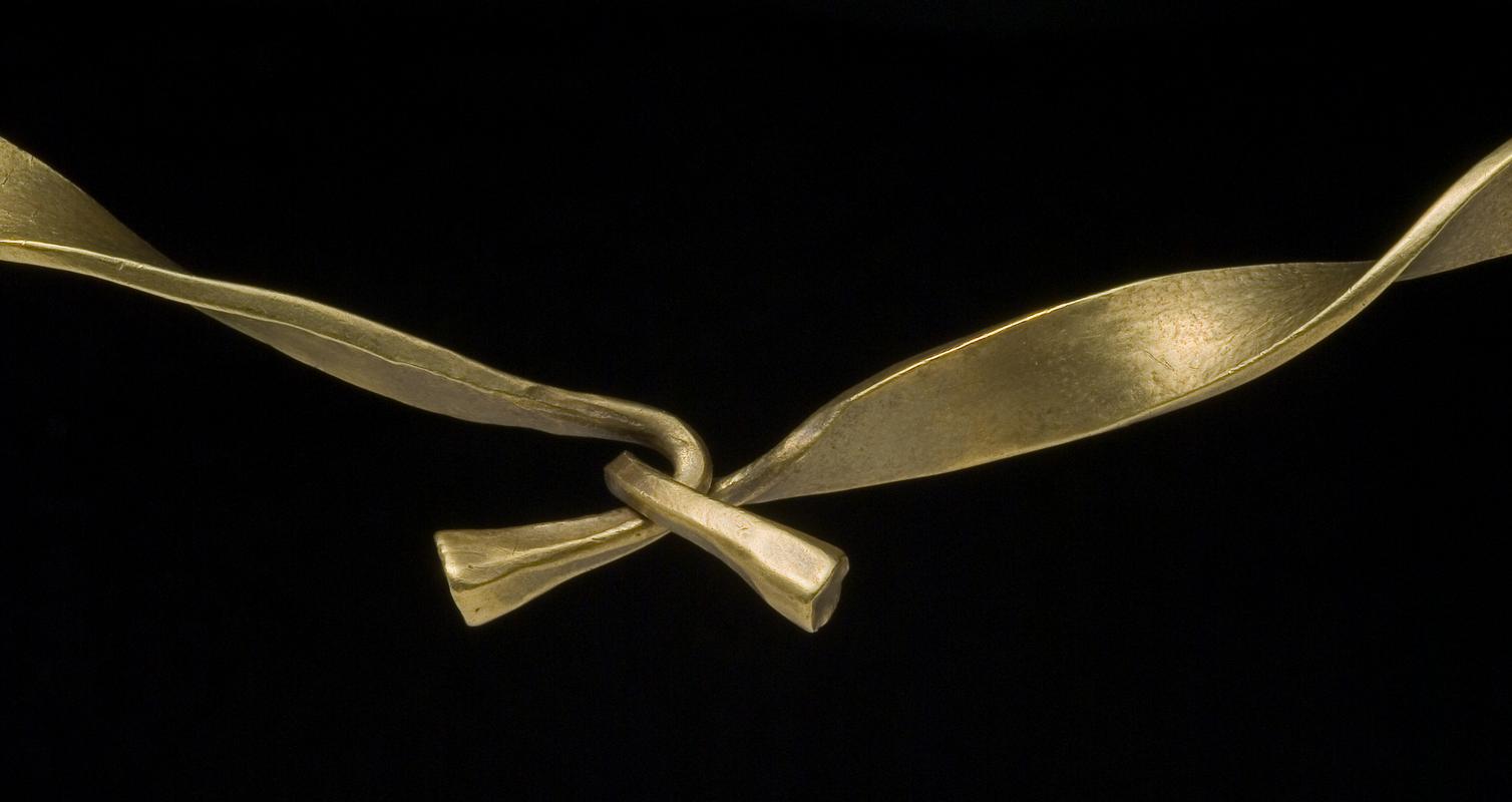 Middle Bronze Age gold ribbon torc
