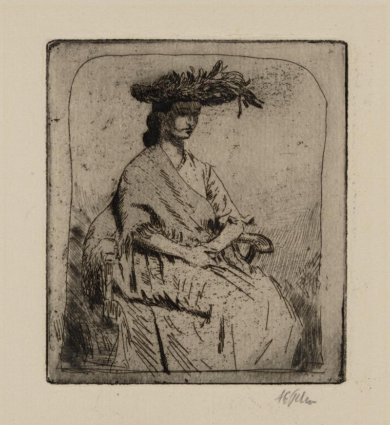 Girl Seated with a Shawl