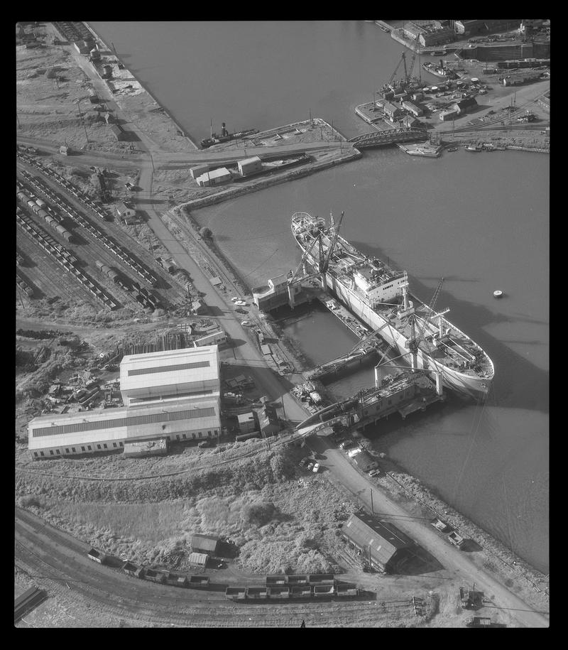 Newport Docks, film negative