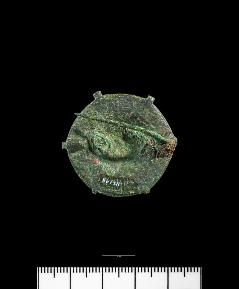 Roman copper alloy plate brooch