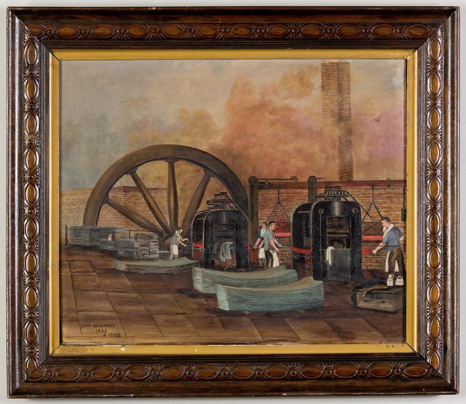 &quot;Hot Mill&#039;s&quot; depicts part of the sheet mills, at Pontardawe Steel, Tinplate &amp; Sheet Works.