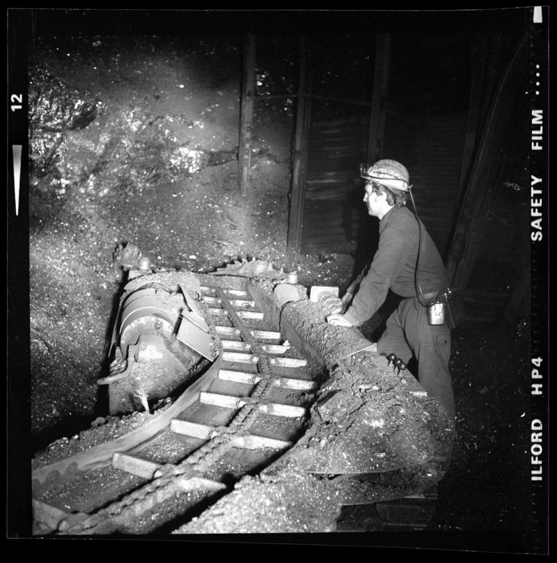 Cwmgwili Colliery, film negative