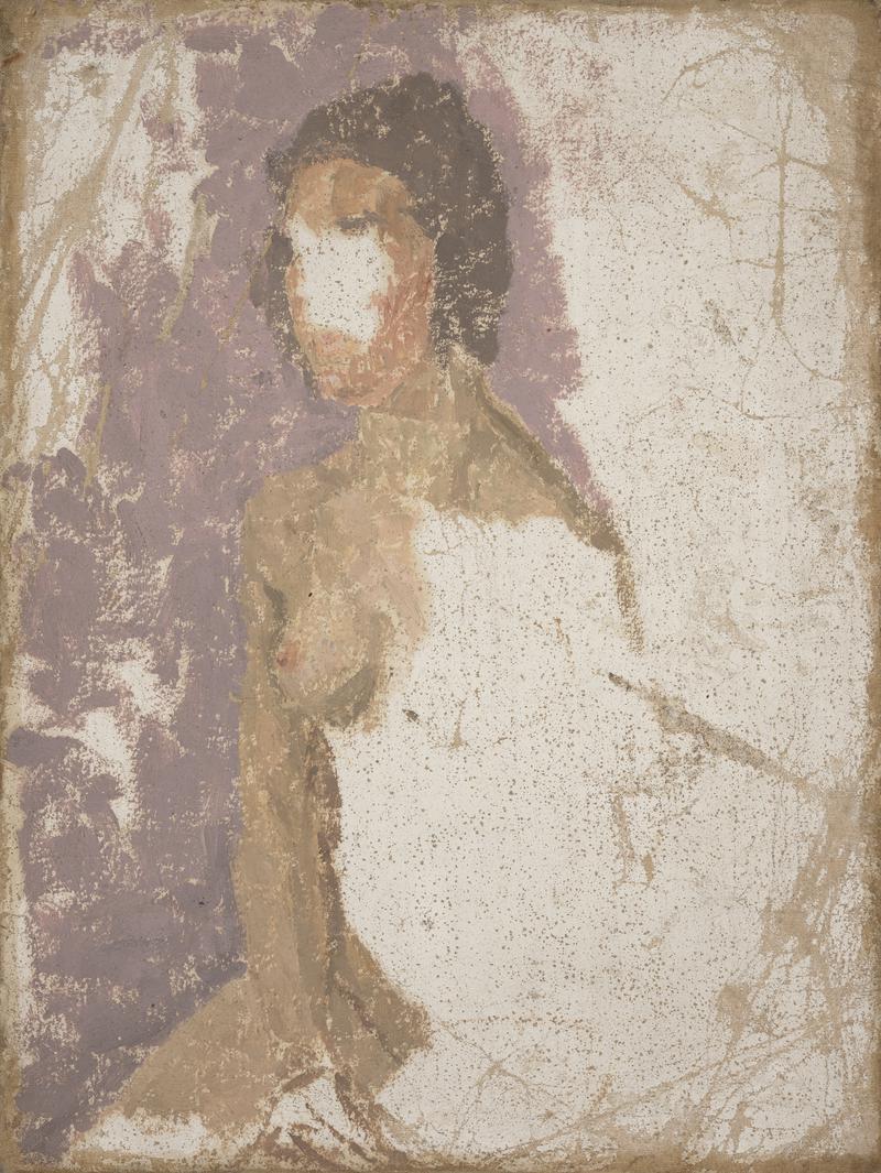 Study of a seated nude girl