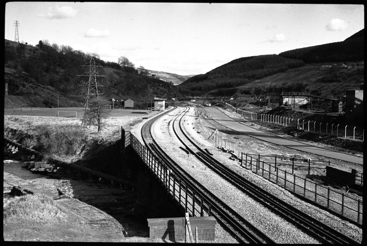 Railway track at Lewis Merthyr Colliery.