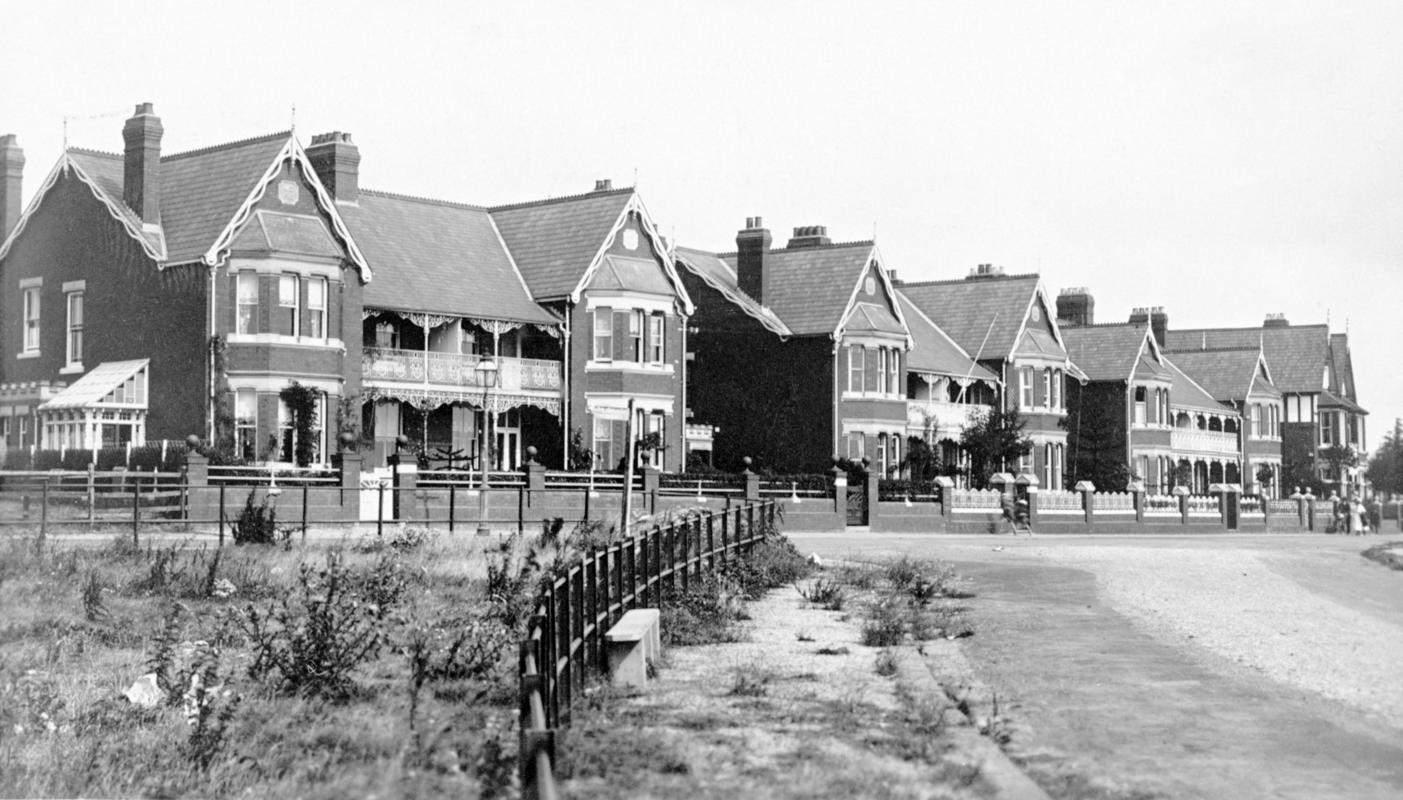 Slate-Roofed Houses in Friars Road, Barry. C. 1923