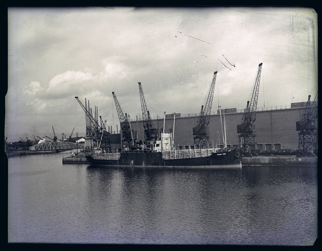 S.S. REUBEN SNOW, glass negative