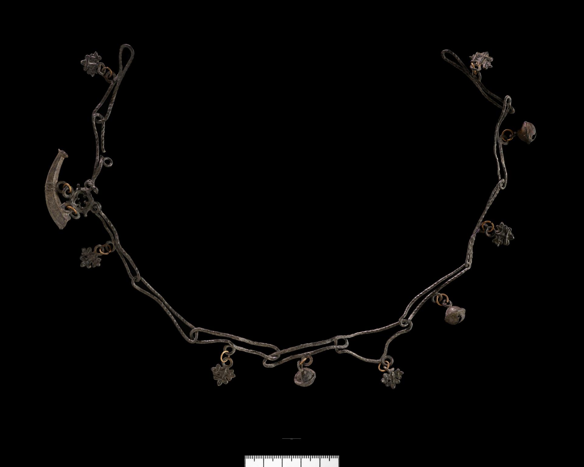Medieval pewter pilgrim necklace