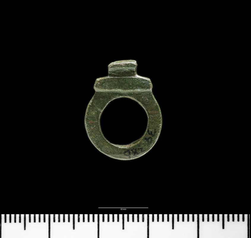 Roman copper alloy lorica segmentata tie ring