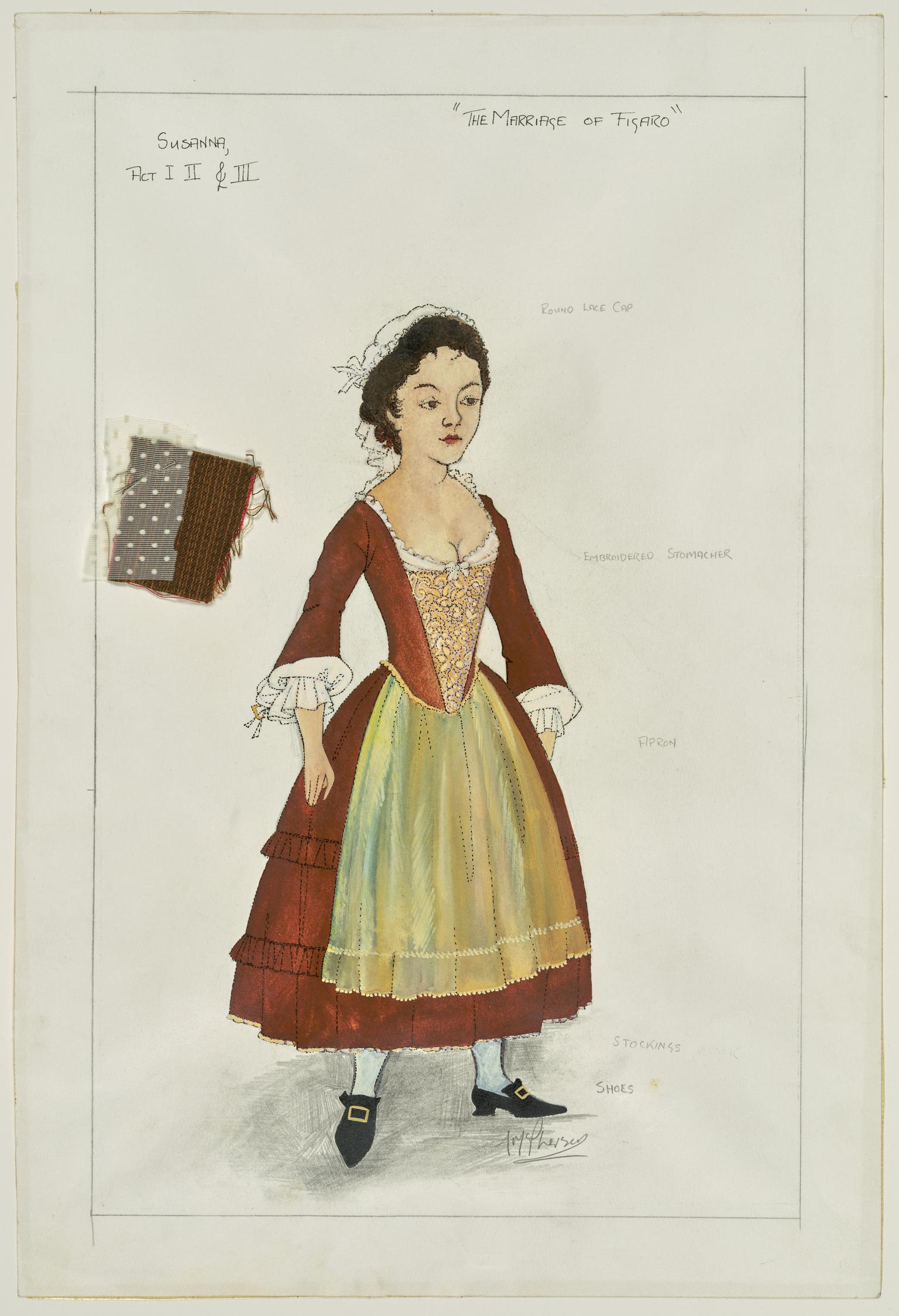 Costume designs for the Welsh National Opera