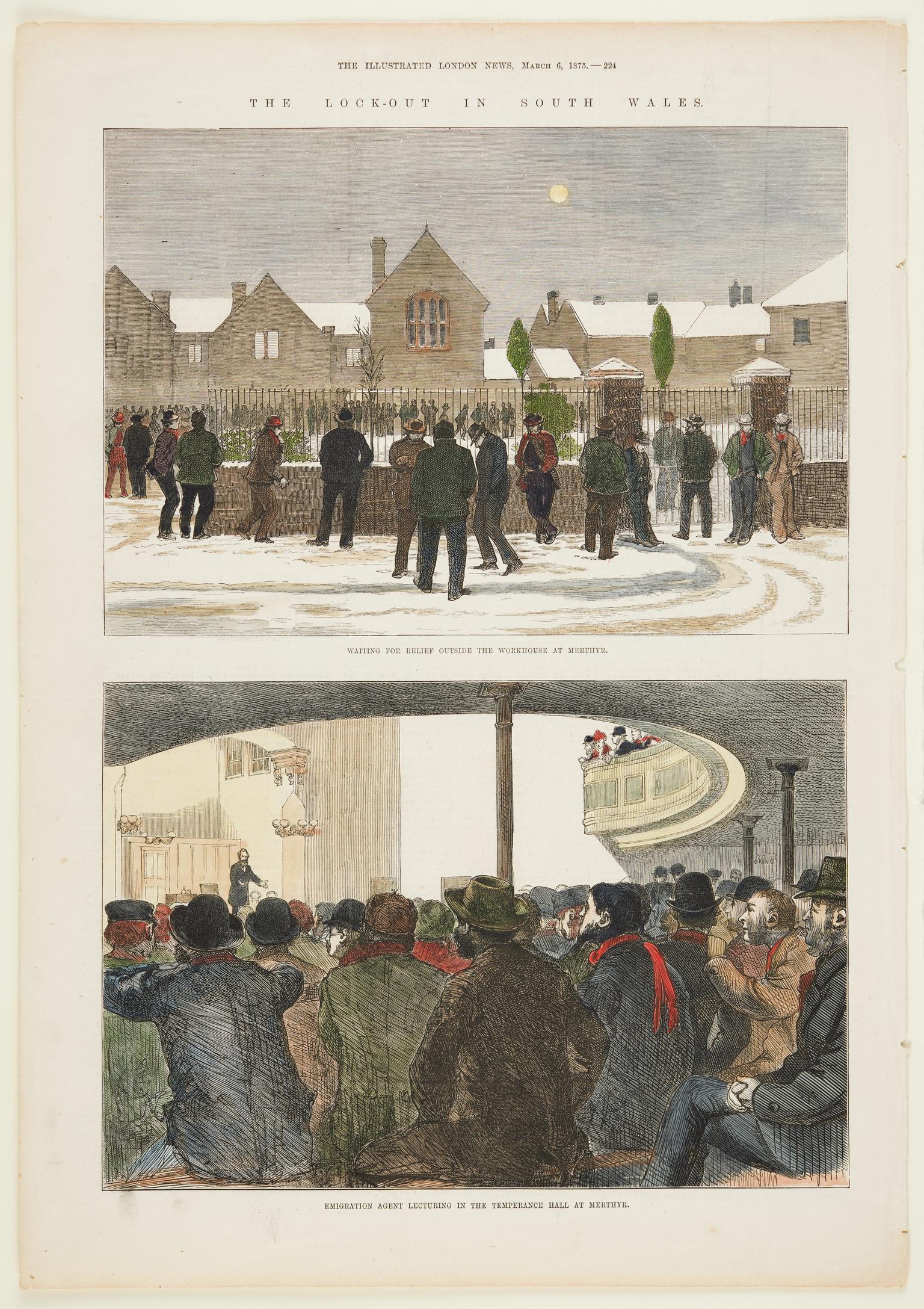 The Lock-Out in South Wales (print)