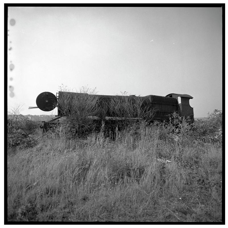 Barry locomotive scrapyard, film negative