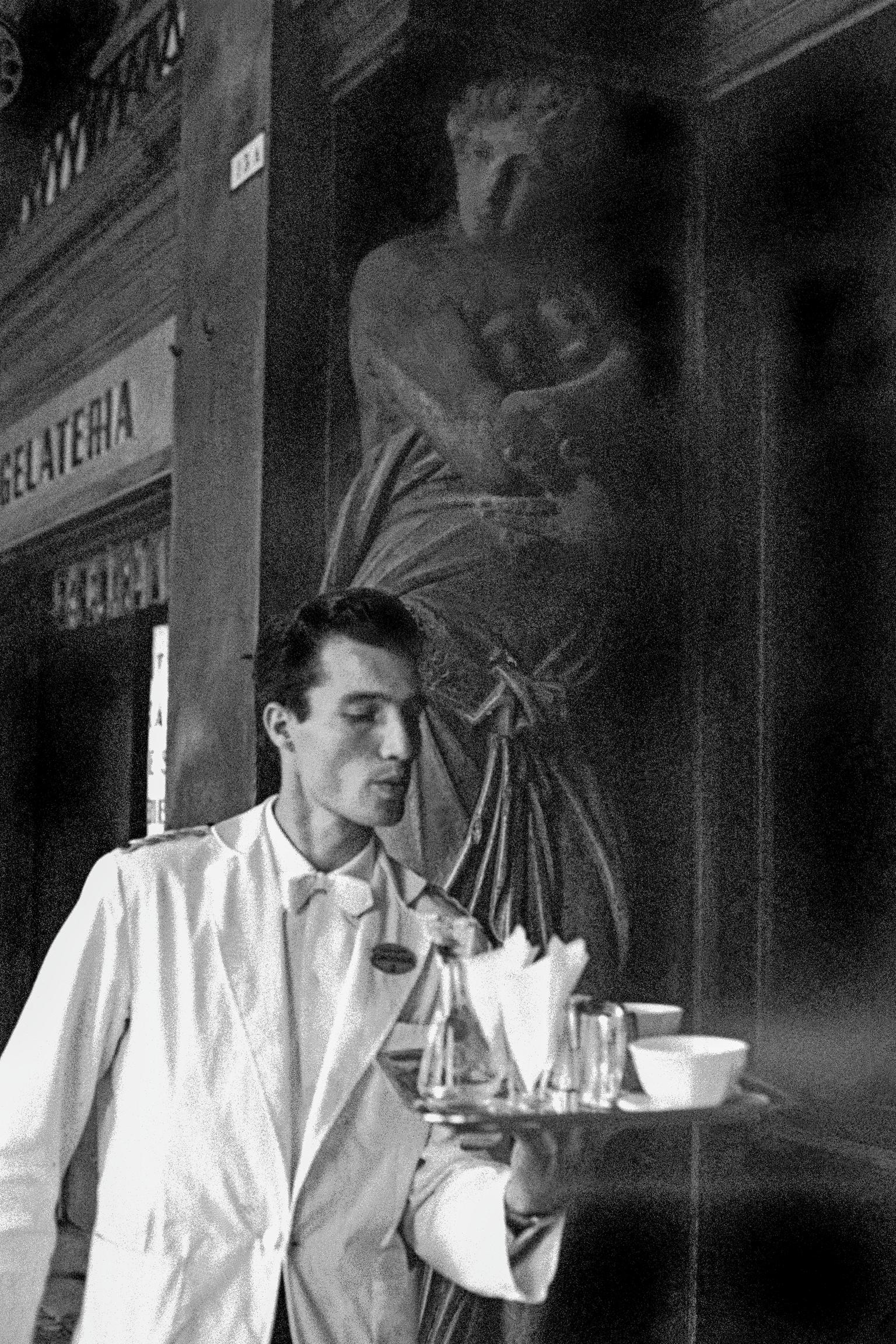 Coffee waiter. Piazza San Marco. Venice. Italy