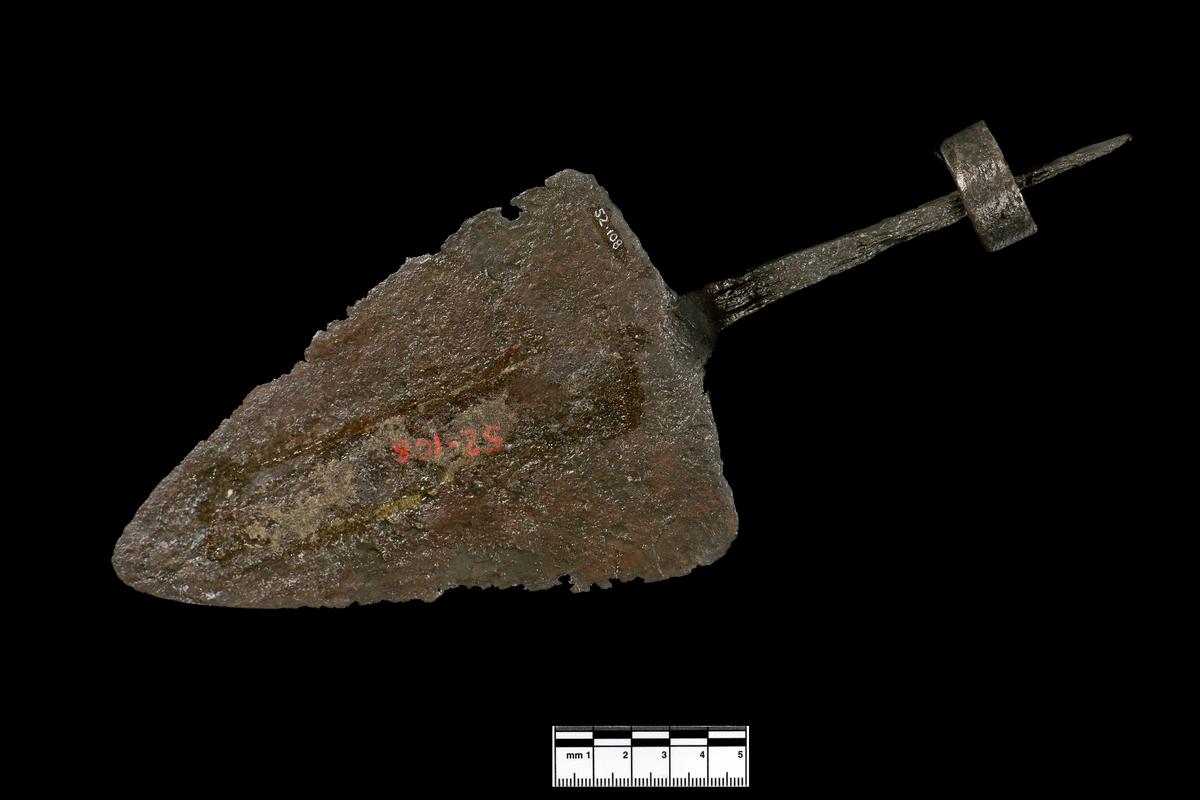 Medieval iron trowel