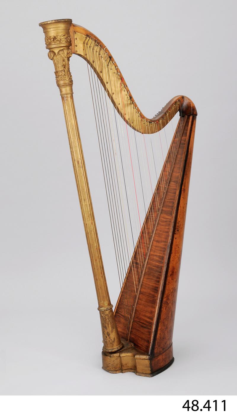 Mid 19th century single harp