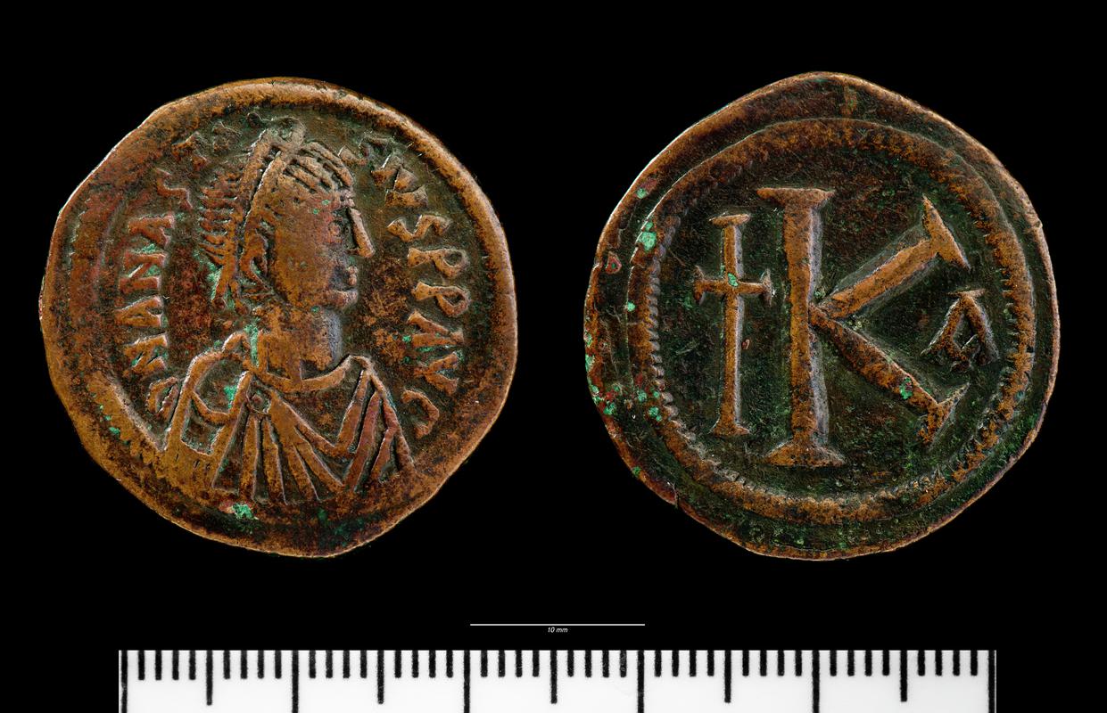 Anastasius, copper 20-noumia