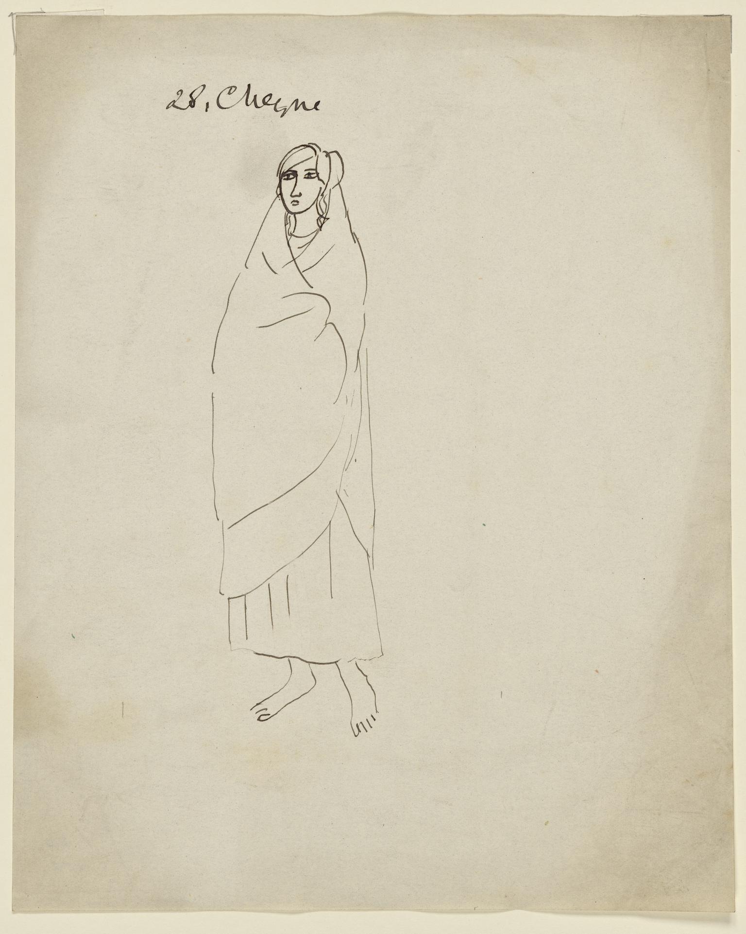 Woman in shawl