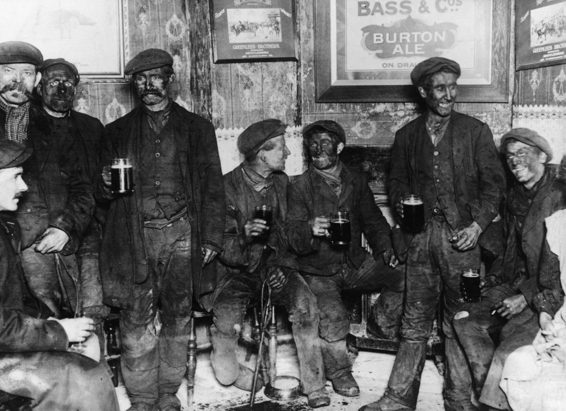 The Cambrian coal strike - &quot;Colliers merrily discussing the situation over their pots of beer at Cwmbach&quot;
