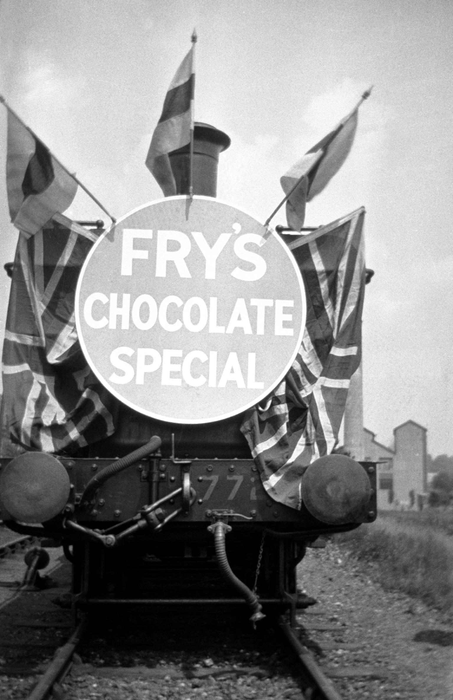 Fry's chocolate special show train, negative
