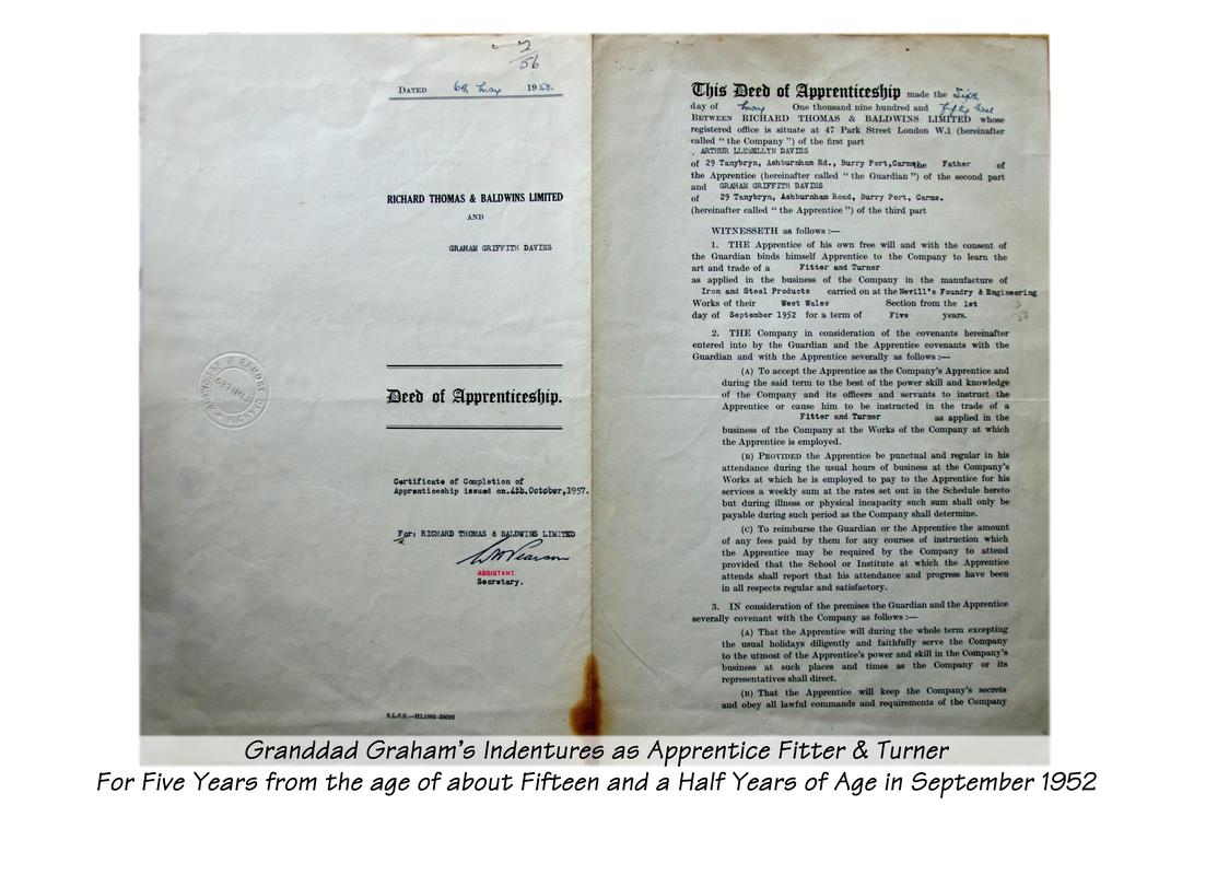 Deed of apprenticeship, photograph