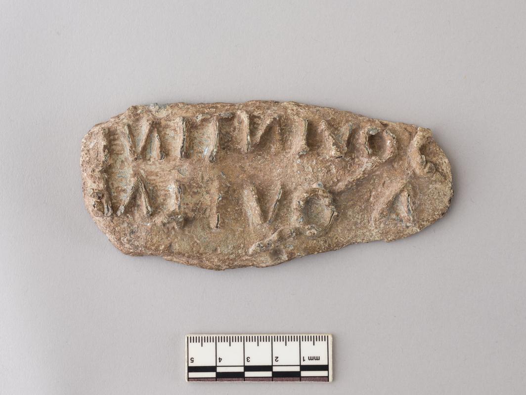 Roman lead bread stamp