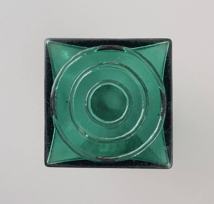 Roman glass square bottle