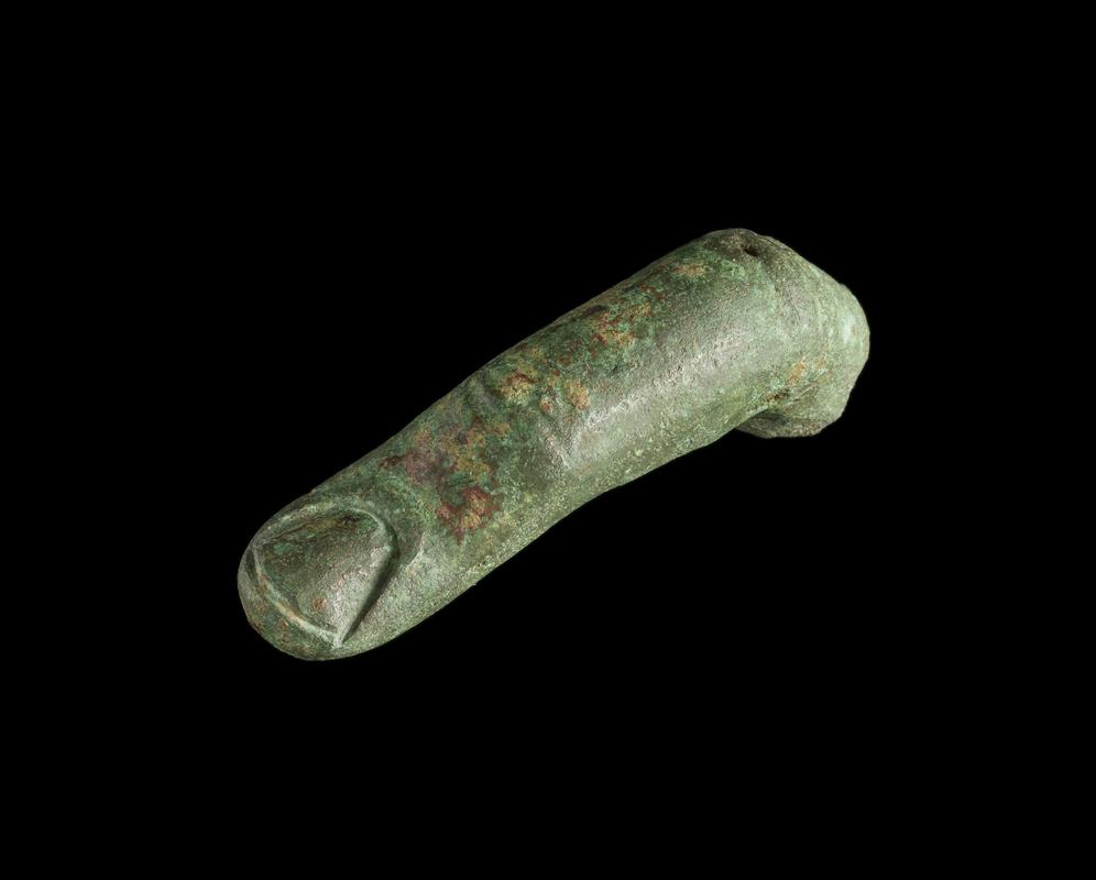 Roman copper alloy statue finger