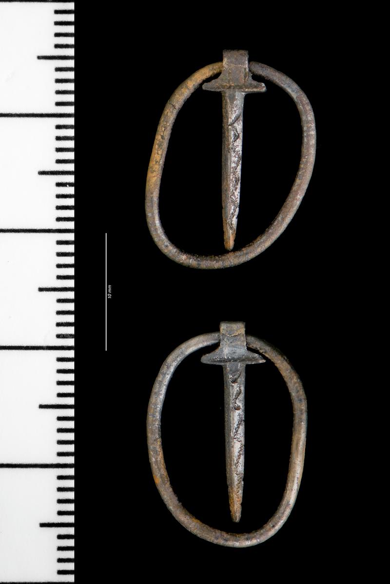 Medieval silver annular brooch