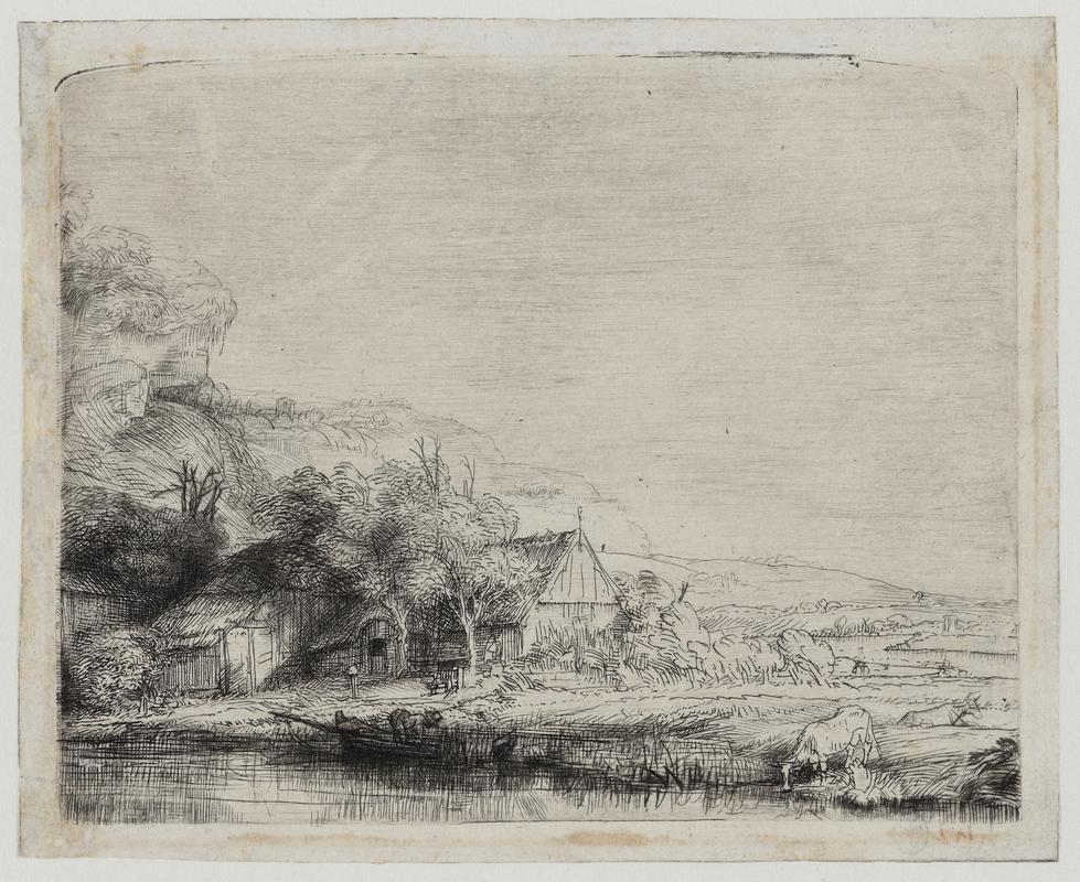 Landscape with a Cow Drinking