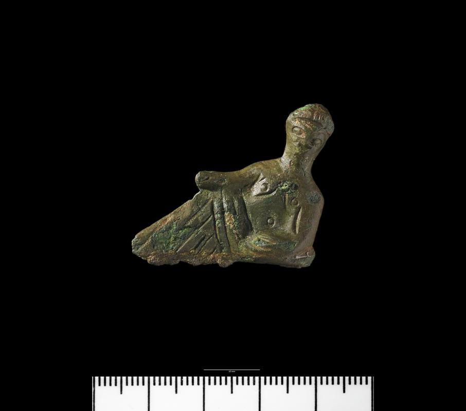Roman copper alloy figurine of a banqueter