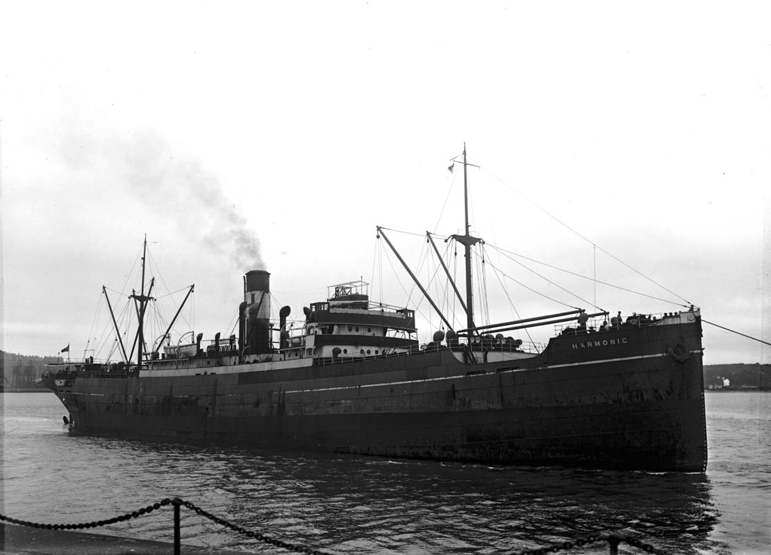 S.S. HARMONIC, glass negative