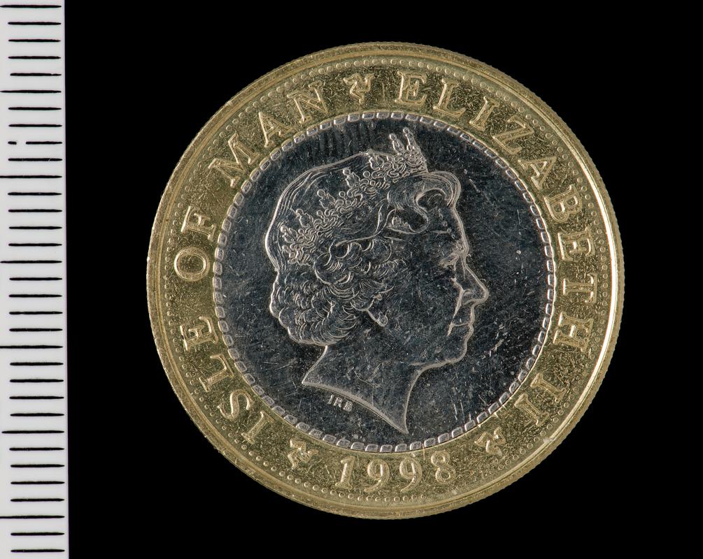 Isle of Man £2 coin 1998
