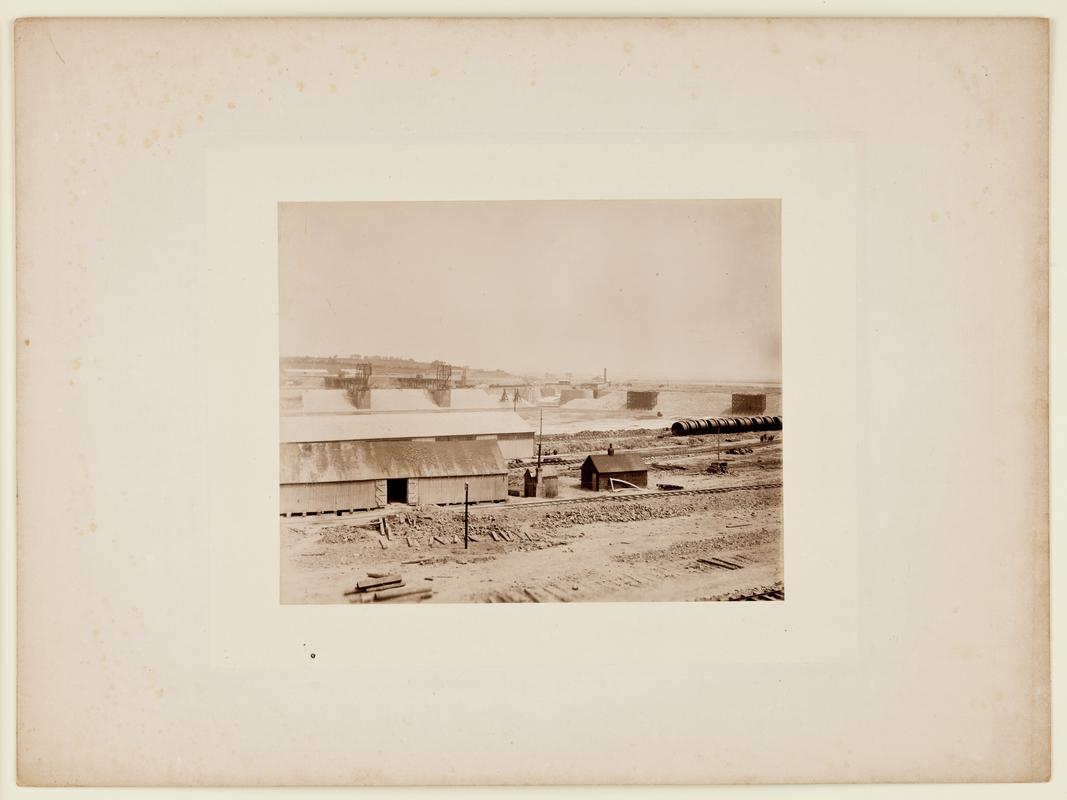 Barry Dock construction, photograph